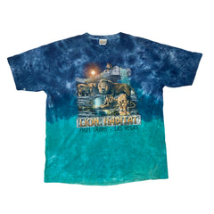 Vintage 90s Lion Habitat MGM Grand Casino USA souvenir blue t-shirt size XXL