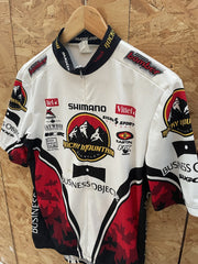Sugoi Rocky Mountain Bicycles Cycling Jersey Shirt Men's XL White Red Shimano