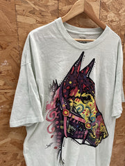 Vintage The Mountain T-Shirt 2XL Graphic Horse Print Crew Neck Short Sleeve Tee