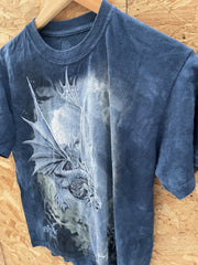 Vintage The Mountain "Age of Dragons" T-Shirt Size S Blue Graphic Tee