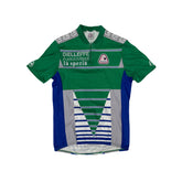 Vintage Parantini Cycling Jersey Green Blue Gray Short Sleeve Zip Up Mens Size M