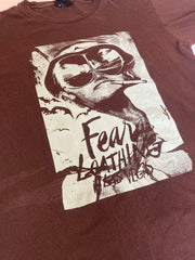 Vintage 90s Fear and loathing in Las Vegas brown green double sided print movie film souvenir t-shir