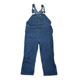 Vintage Dickies Denim Bib Overalls 50x30 XXL Blue Carpenter Work Pants