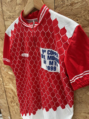 Vintage Rosti 1999 Coppa Del Mondo Di MTB Cycling Jersey Red White XL