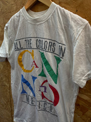 Vintage 90s Cancun Mexico single stitch souvenir white t-shirt size large