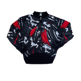 Campagnola Cycle Track Jacket Black Red White Abstract Size L