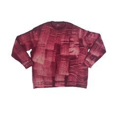 Vintage Croft & Barrow Burgundy Tie-Dye Sweatshirt XL