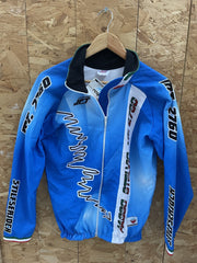 JET Sportswear Cycling Jacket Blue White Red Italian Flag Size S