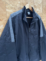 Nike Men's XL Black Grey Track Jacket Full Zip Lightweight Sportswear