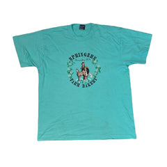Vintage 90s quirky Springers Farm Bakery souvenir single stitch t-shirt size XL