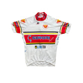 Vintage Govoni Team Cycling Jersey White Red Yellow Blue Anna Neri Men's Size M