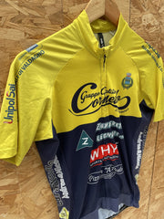 Gruppo Ciclistico Cornedo Cycling Jersey Size M Yellow Blue Short Sleeve