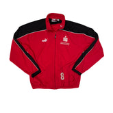 Puma Track Jacket Red Black XL Full Zip Athletic Sportswear
