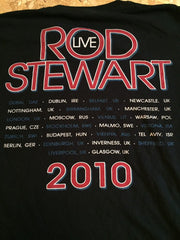 Music merch 00s vtg band t shirt Rod Stewart tour size M