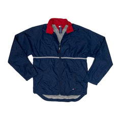 Vintage Y2K navy blue Tommy Hilfiger sailing shell windbreaker jacket size XL