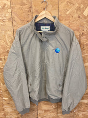 Vintage 90s LL Bean beige windbreaker bomber jacket size XL boxy fit
