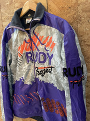 Rudy Project Men's XXL Purple Grey Camo Track Jacket