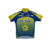 Vintage Biemme CORTEK Cycling Jersey Men's Size S Blue Yellow Short Sleeve