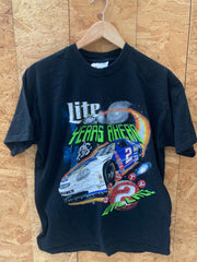 Vintage 90s Miller Lite years ahead Rusty Wallace Nascar race t-shirt size large