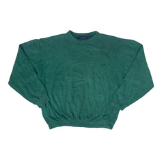 Vintage Y2K green minimal muted crew neck boxy sweater size large by Dockers