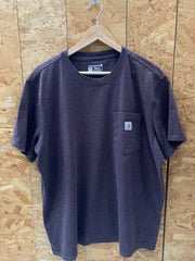 Vintage 90s Carhartt brown pocket logo t-shirt size XXL boxy fit