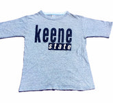 Vintage 80s Champion USA double stitch Keen State College grey t-shirt size small