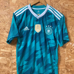 Vintage Y2K Germany 3rd away kit in funky green geometric print