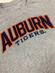 Vintage Y2K Auburn Tigers USA embroidered spell out grey t shirt size large
