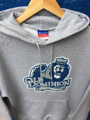 Vintage 90s champion USA varsity Old Dominion Football grey marl hoodie size medium