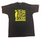 Vintage 90s Cleveland hunger task force faded black & yellow t shirt size XL