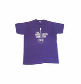 Vintage 80s Nitty Gritty Good Time Four band  purple quirky USA souvenir t-shirt size large