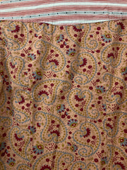 Vintage 90s pink beige red paisley striped western cowboy gaucho shirt size small by PHBNY