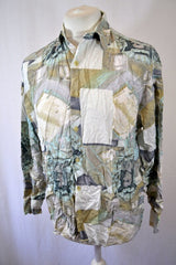 Vintage 90s Abstract Classical Art Print pastel watercolour shirt size large