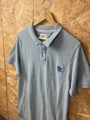 Vintage Y2K Tommy Hilfiger grey minimal polo shirt size XL