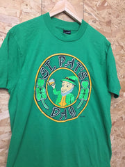 Vintage 90s green st Patrick’s day celebrations USA souvenir t shirt size L