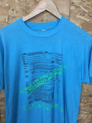 Vintage 90s USA El Paso country day School Texas blue t shirt size large