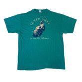 Vintage 80s green Queen Vicki 89’ victorias revenge dance fest souvenir t-shirt size large by Hanes