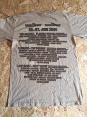 Rock am ring festival 2009 memorabilia shirt with line up in back retro vtg music merch band t-shirt size small
