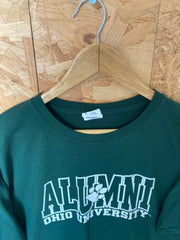 Vintage Y2K dark green Ohio University Alumni football basketball team USA college sports t-shirt size XL