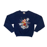 Vintage Y2K Walt Disney World Mickey Mouse navy blue sweater size youth XL