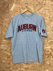 Vintage Y2K Auburn Tigers USA embroidered spell out grey t shirt size large