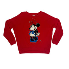 Vintage Y2K Walt Disney Mini Mouse textured red sweater size medium