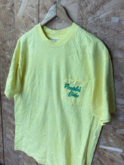 Vintage 90s yellow green Peoples Cafe Hawaii USA Quirky souvenir roadside cafe t-shirt size XL