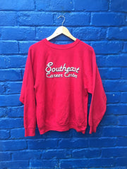 Vintage 80s USA “Southeast Career Center” red crew neck sweater size large