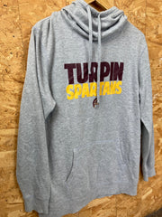 Vintage Y2K Turpin Spartans USA college varsity snood neck grey hoodie size XL