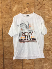 Vintage 93 Ricky Van Shelton country western music tour USA Souvenir t-shirt size XL