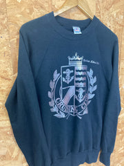 Vintage 90s black & silver Mackinac Island Michigan cruising club USA souvenir crew neck sweater size small
