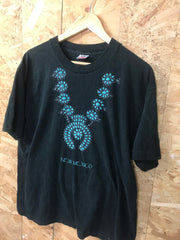 Vintage 90s New Mexico Navajo jewels Albuquerque USA souvenir black t-shirt size XL