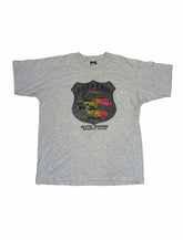 Vintage 90s Suffern PBS hot rod auto show 1992 USA souvenir grey marl t shirt size XL