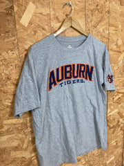 Vintage Y2K Auburn Tigers USA embroidered spell out grey t shirt size large